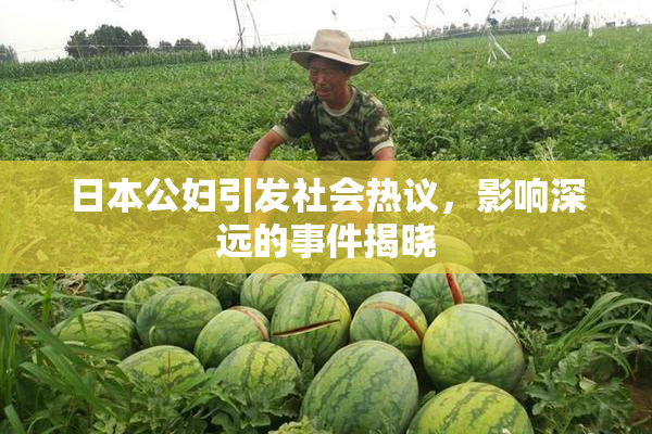 日本公妇引发社会热议，影响深远的事件揭晓