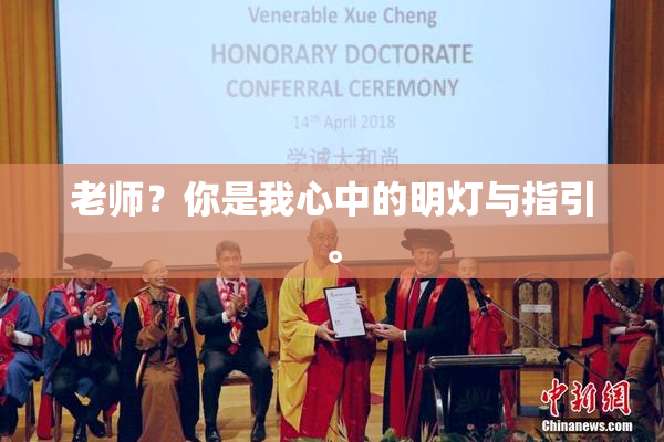 老师？你是我心中的明灯与指引。