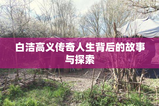 白洁高义传奇人生背后的故事与探索