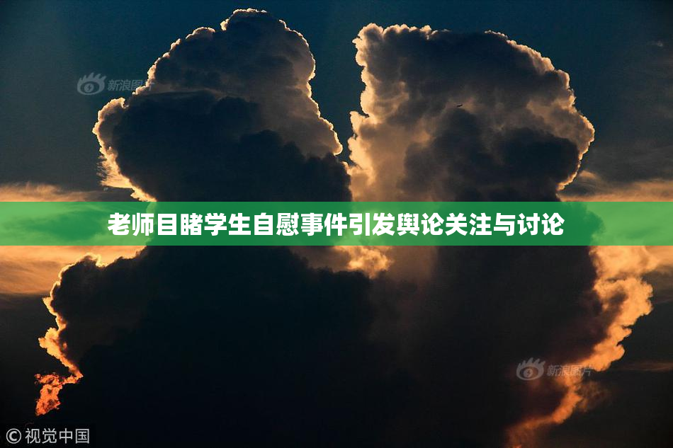老师目睹学生自慰事件引发舆论关注与讨论