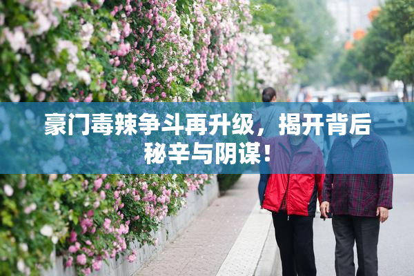 豪门毒辣争斗再升级，揭开背后秘辛与阴谋！