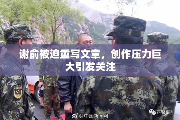 谢俞被迫重写文章，创作压力巨大引发关注