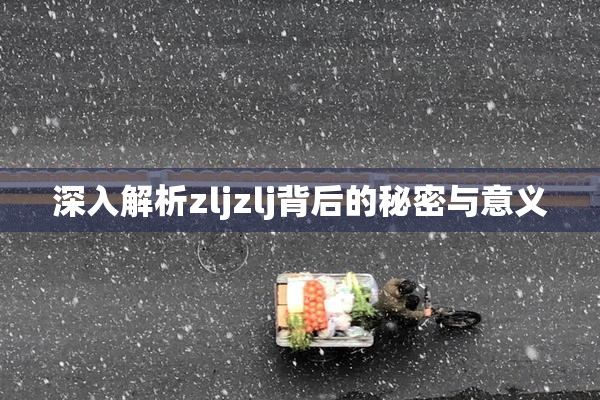 深入解析zljzlj背后的秘密与意义