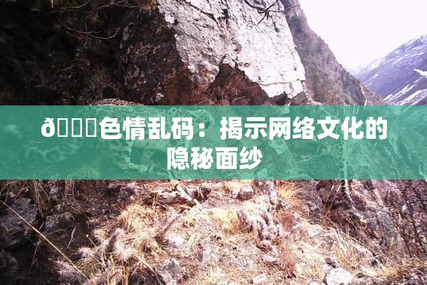 🔞色情乱码：揭示网络文化的隐秘面纱