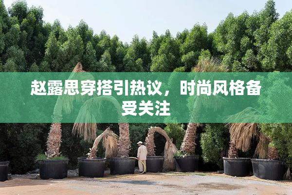 赵露思穿搭引热议，时尚风格备受关注