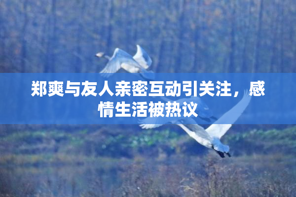 郑爽与友人亲密互动引关注，感情生活被热议
