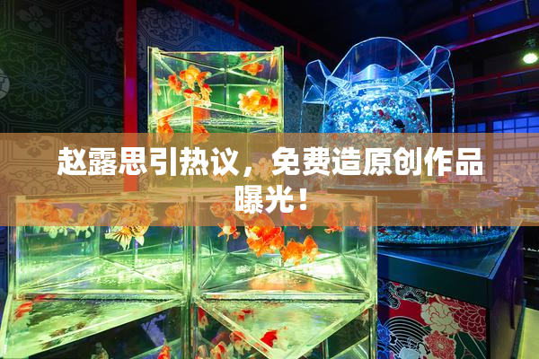 赵露思引热议，免费造原创作品曝光！