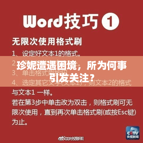 珍妮遭遇困境，所为何事引发关注？