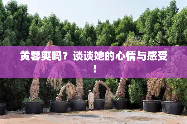 黄蓉爽吗？谈谈她的心情与感受！